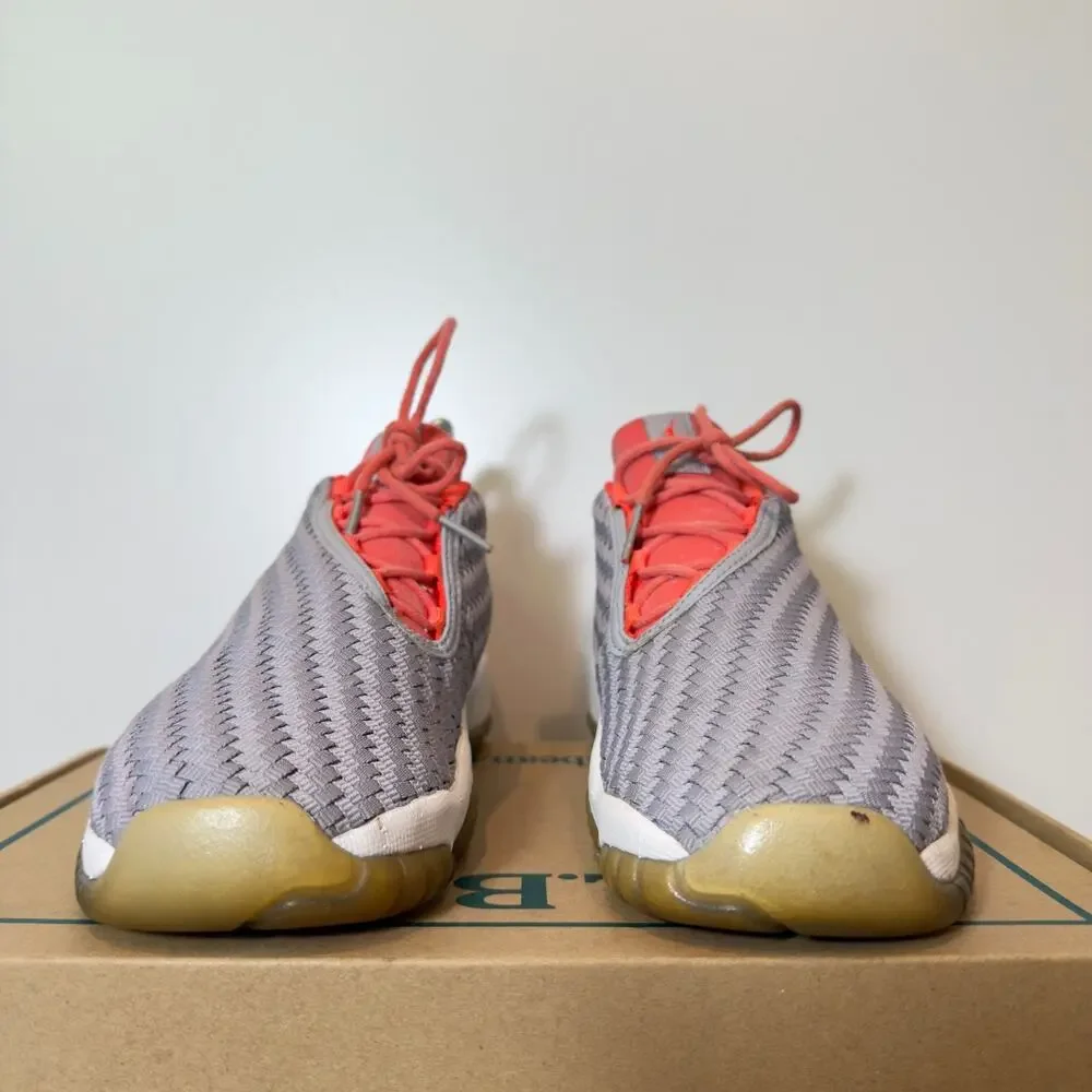 Nike Air Jordan Future Youth 5 Gray Knit Red Basketball Casual Sneakers Shoes